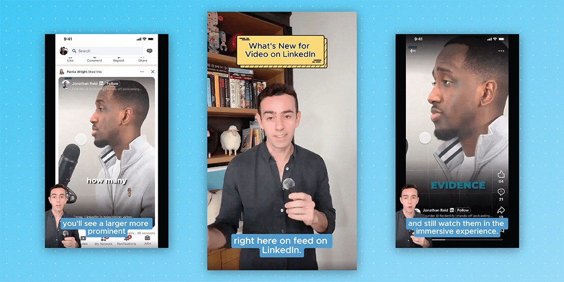 LinkedIn Experiments with Bigger, Bolder Video Displays